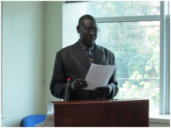 Speech by implementing organization